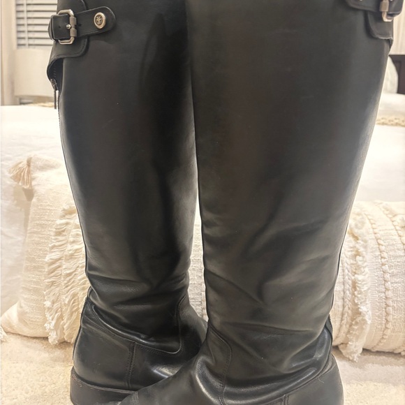 FRYE Women’s Black Leather Knee-High Boots - Picture 4 of 7